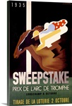 Sweepstake, Prix de LArc de Triomphe,Vintage Poster