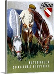 Thun, Nationaler Concours Hippique,Vintage Poster, by Iwan E. Hugentobler