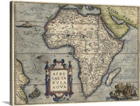 Antique Map of Africa, 1570
