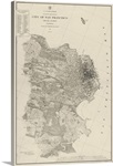 Antique Map of San Francisco, 1857