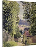 A Road in Louveciennes, 1883 (oil on canvas)