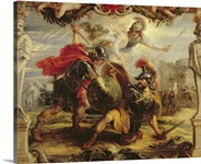 Achilles Defeating Hector, 1630 32 (oil on panel)