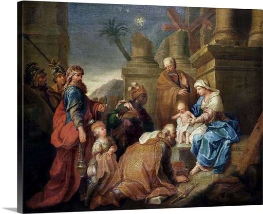 Adoration of the Magi (oil on canvas)