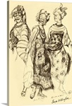 African Women, 1968 (pencil