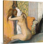 After the Bath, Woman Drying her Neck, 1898 (pastel on mounted paper)