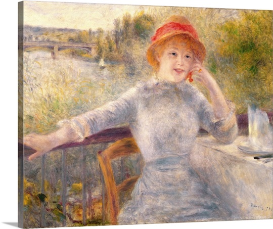 Alphonsine Fournaise (1845 1937) at The Grenouillere, 1879 (oil on canvas)