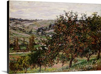 Apple Trees near Vetheuil (oil on canvas)