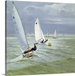 Around the Buoy (oil on canvas)