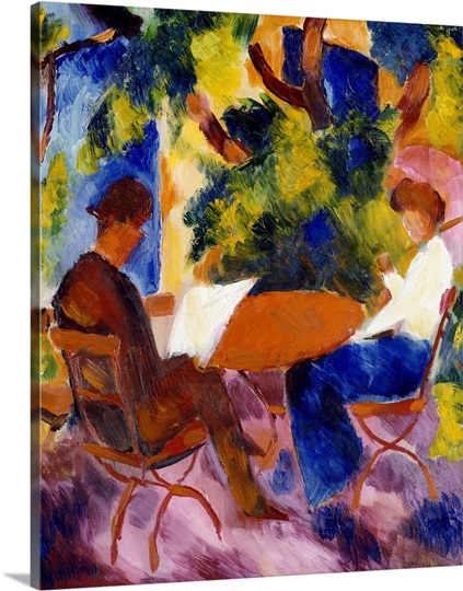At the Garden Table, 1914 (oil on canvas)