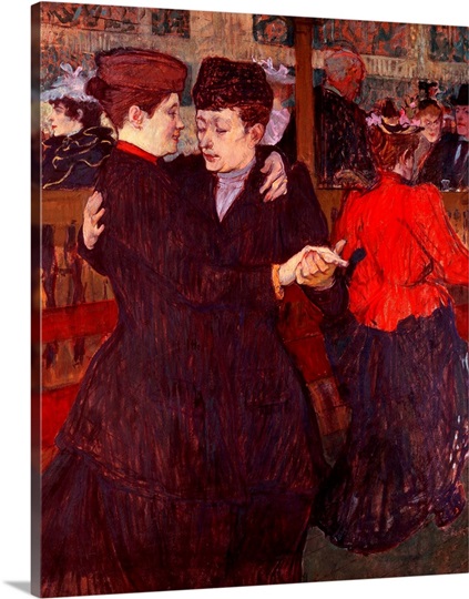 At the Moulin Rouge: The Two Waltzers, 1892 (board)