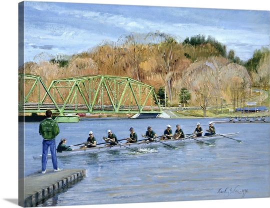 Away from the Jetty (oil on canvas)