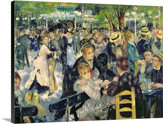 Ball at the Moulin de la Galette, 1876 (oil on canvas)