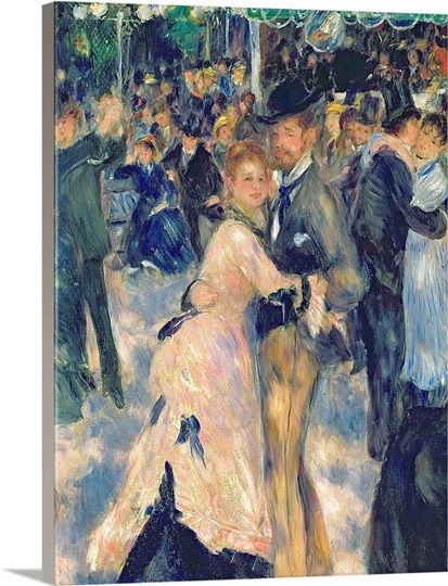 Ball at the Moulin de la Galette, 1876 (oil on canvas) (detail of 36481)