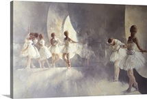 Ballet Studio (oil on canvas)