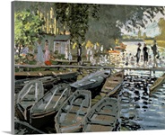 Bathers at La Grenouillere, 1869 (oil on canvas) (for detail see 67639)