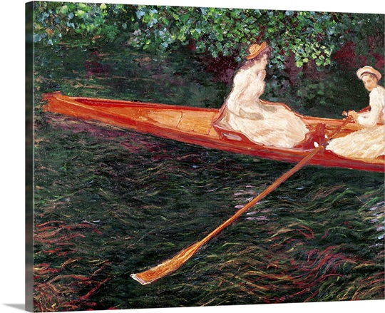 boating on the river epte boating on the river epte c 1889 1890 oil on canvas boating on the river epte boating on the river epte c 1889 1890 oil on canvas