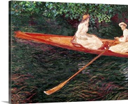 Boating on the river Epte, c.1889 1890 (oil on canvas)