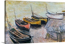 Boats on the Beach, 1883 (oil on canvas)