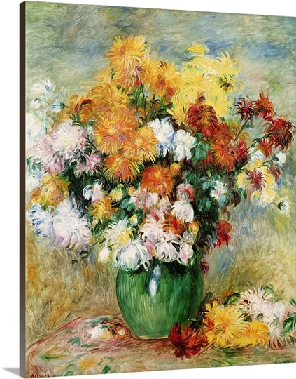 Bouquet of Chrysanthemums, c.1884 (oil on canvas)