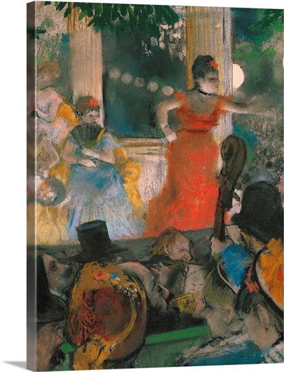 Cafe Concert at Les Ambassadeurs, 1876 77 (pastel on paper)