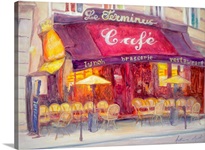 Cafe le Terminus, 2010 (oil on canvas)