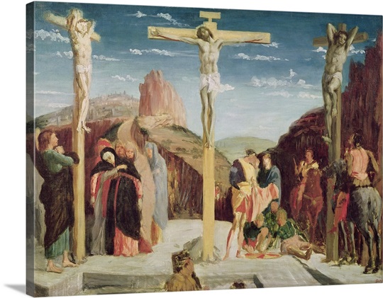 Calvary, after a painting by Andrea Mantegna (1431 1506) (oil on canvas)