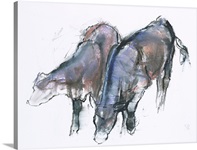 Calves, 2006 (charcoal