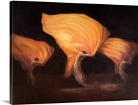 Chinese Dancers, 2010 (acrylic on canvas)