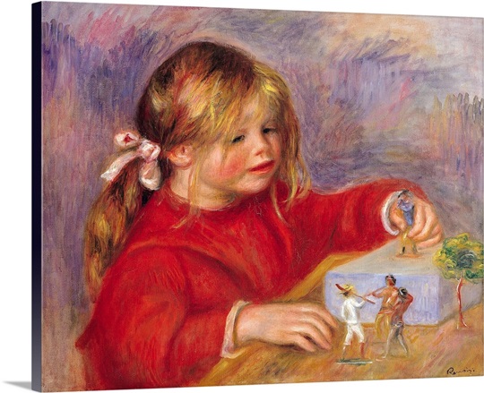 Claude Renoir (b.1901) at Play, 1905 (oil on canvas)