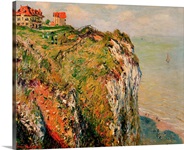 Cliff at Dieppe, 1882 (oil on canvas)