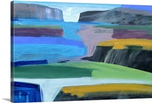 Coast (acrylic on card)