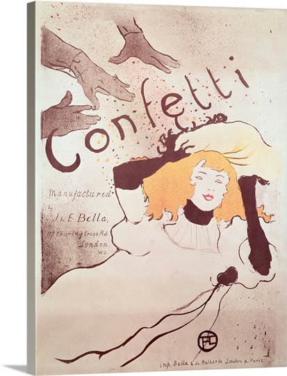 Confetti, 1893 (colour litho) (see also 84459)