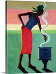 Cooking Rice, 2001 (oil on canvas)
