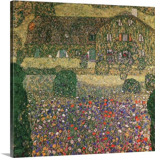 Country House by the Attersee, c.1914 (oil on canvas)
