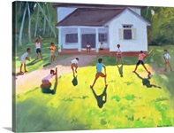 Cricket, Sri Lanka, 1998 (oil on canvas)