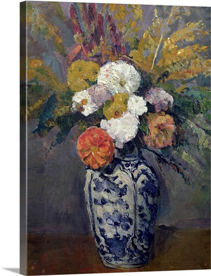 Dahlias, c.1873 (oil on canvas)