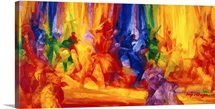 Dance 1, 2000 (oil on board)