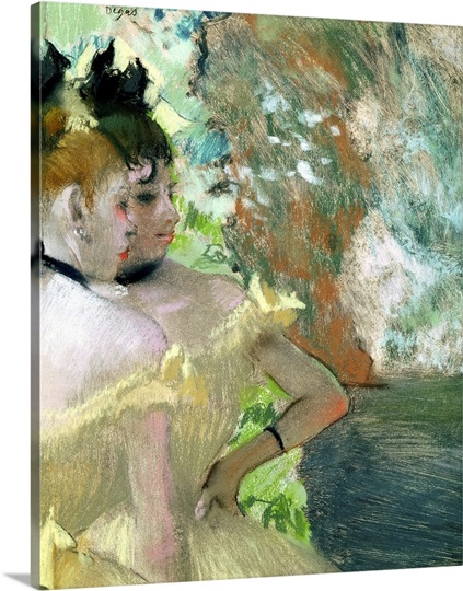 Dancers in the Wings (pastel on paper)