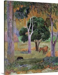 Dominican Landscape or, Landscape with a Pig and Horse, 1903 (oil on canvas)