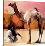dsu and Said, Rann of Kutch, 1996 (oil on canvas)