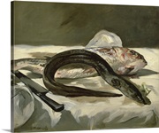 Eel and Red Mullet, 1864 (oil on canvas)