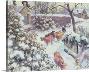 Effet de Neige a Montfoucault, 1882 (oil on canvas)