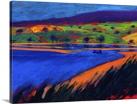 Estuary, 2007 (acrylic on board)