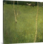 Farmhouse with Birch Trees, 1900 (oil on canvas)