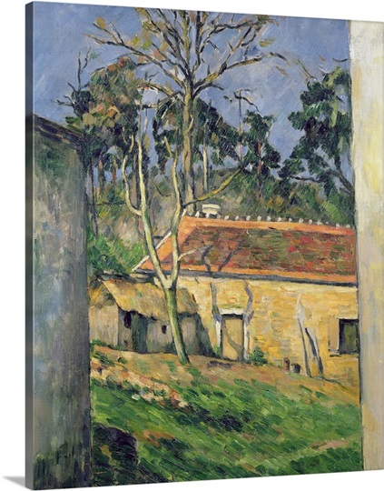 Farmyard at Auvers, c.1879 80 (oil on canvas)