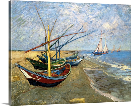 Fishing Boats on the Beach at Saintes-Maries-de-la-Mer