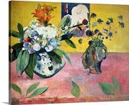 Flowers and a Japanese Print, 1889 (oil on canvas)