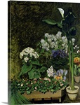 Flowers in a Greenhouse, 1864 (oil on canvas)