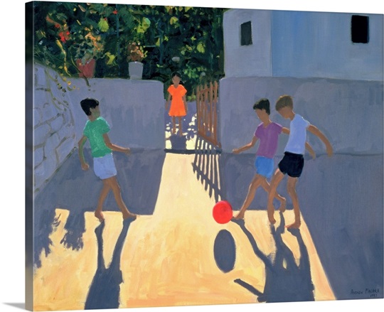 Footballers, Kos, 1993 (oil on canvas)