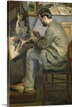 Frederic Bazille at his Easel, 1867 (oil on canvas)